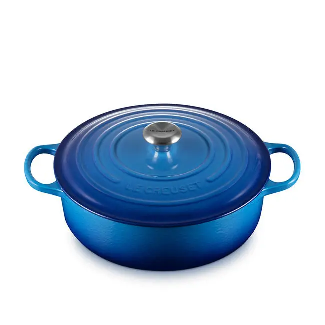 Le Creuset 6.2L Shallow Blueberry Dutch Oven – 30 Cm Risotto Pot 1