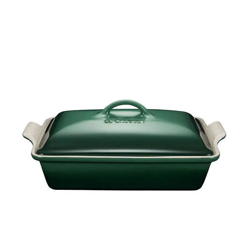 Le Creuset Artichaut Stoneware Rectangular Roaster With Lid – 3.8L Capacity 1