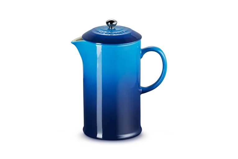Le Creuset Azure French Press Coffee Pot – 22 Cm, 1.0 L Stoneware 1