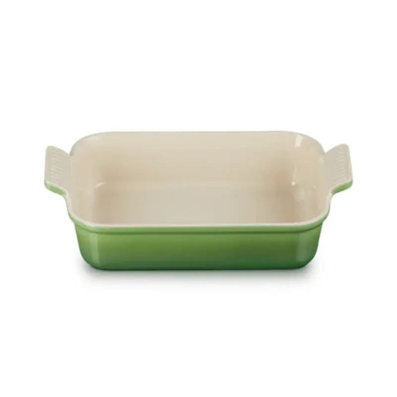 Le Creuset Bamboo Green Rectangular Stoneware Baking Dish – 26 Cm / 2.3 L 1
