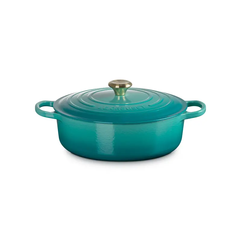 Le Creuset Bleu Riviera Shallow Risotto Pot – 6.2L (30 Cm) 1