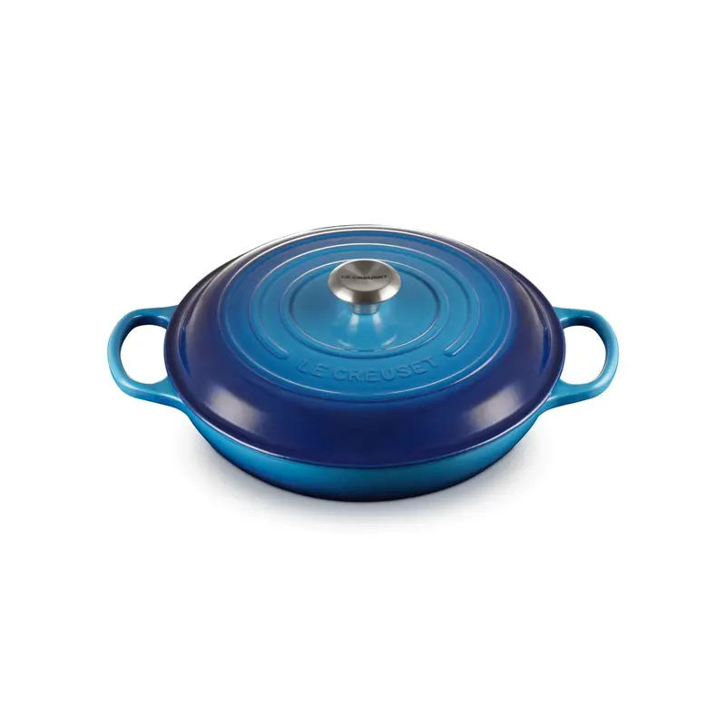 Le Creuset Blueberry Shallow Braiser – 30 Cm, 3.5L Enameled Cast Iron 1