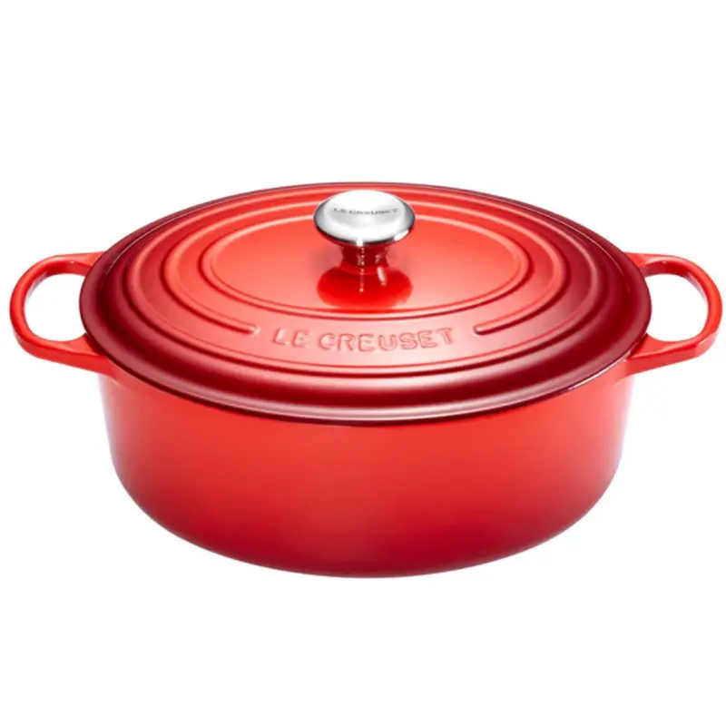 Le Creuset Cast Iron Oval Dutch Oven – Cherry Red, 40 Cm, 13.9 L 1