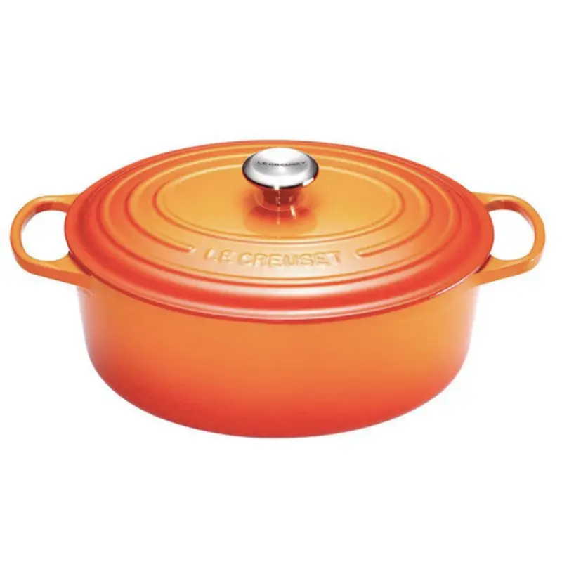 Le Creuset Cast Iron Oval Dutch Oven – Flame, 40 Cm, 13.9 L 1