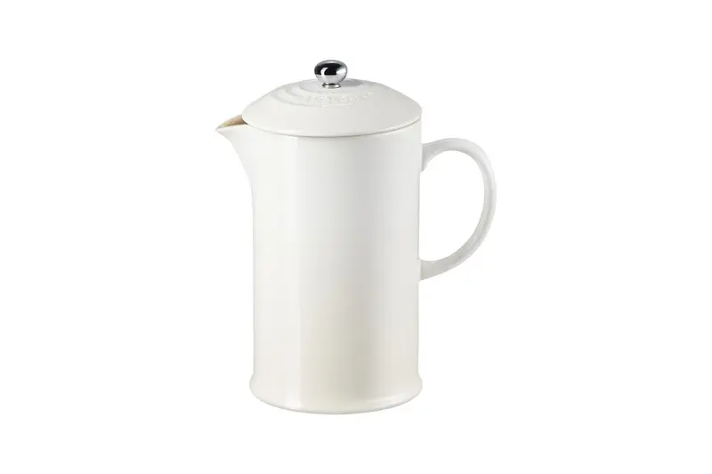 Le Creuset Ceramic French Press Coffee Pot – Meringue, 22 Cm (1 L) 1