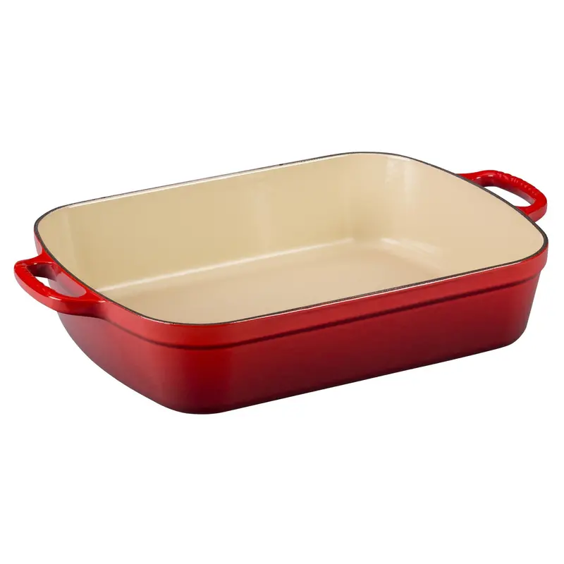 Le Creuset Cherry Red Rectangular Roaster – 4.9 L 1