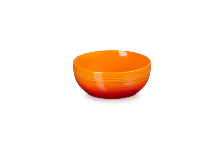 Le Creuset Coupe 16 Cm Orange-Red Ceramic Breakfast Bowl 1