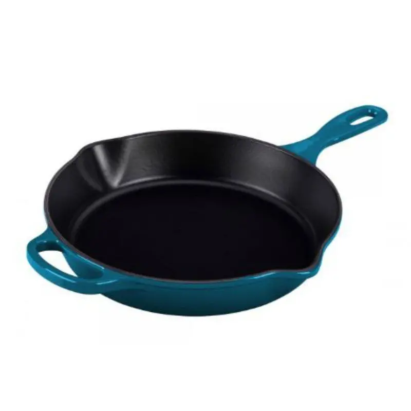 Le Creuset Deep Round Skillet – Deep Teal, 26 Cm 1