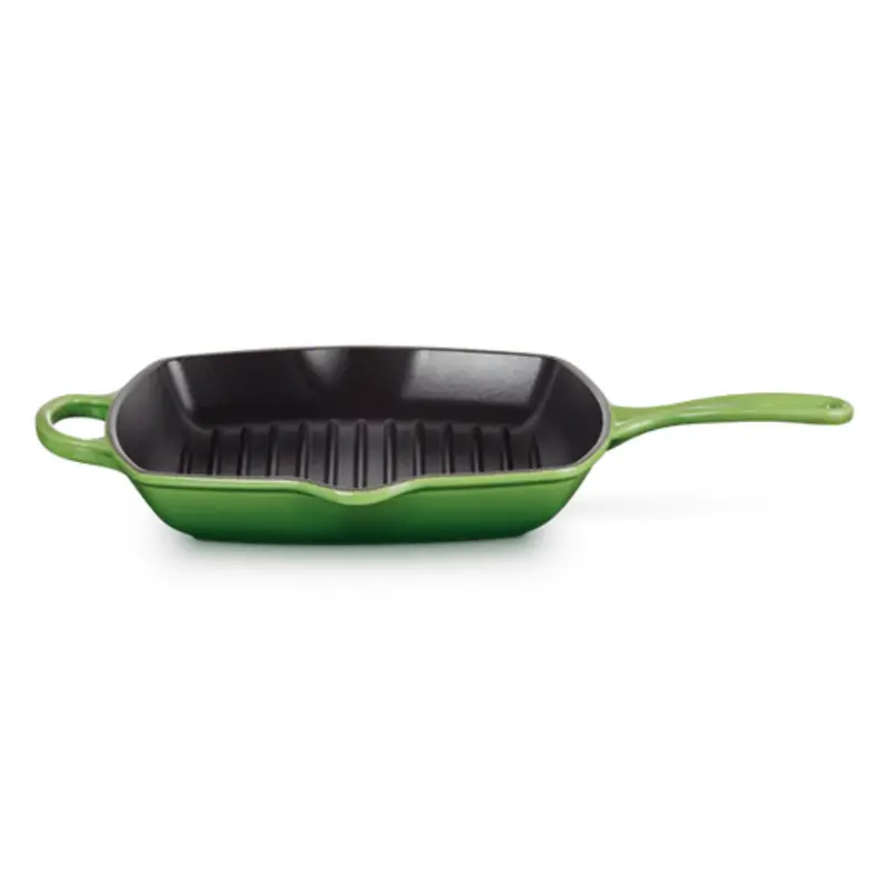 Le Creuset Enameled Cast Iron Square Grill Pan – 26 Cm, Bamboo Green 1