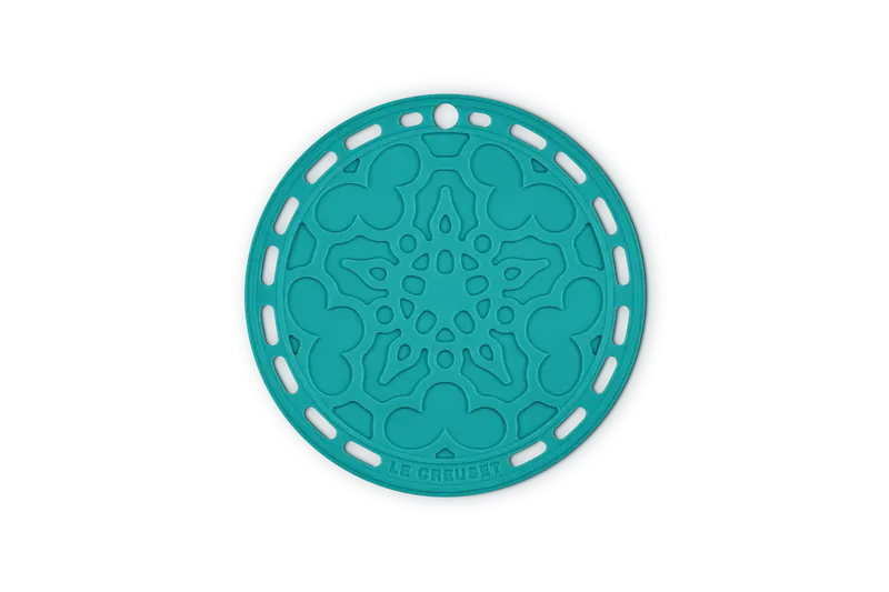 Le Creuset Floral Coaster – 20 Cm, Bleu Riviera Silicone 1