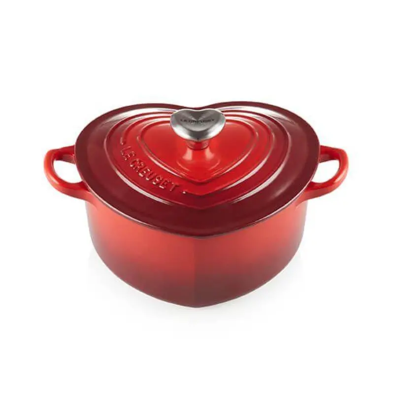 Le Creuset Heart-Shaped Braising Pan – Cherry Red Cast Iron, 20 Cm / 1.9 L 1