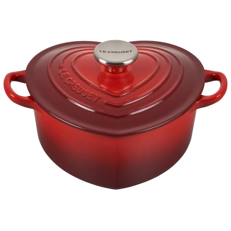 Le Creuset Heart-Shaped Cocotte – 1.9L Cerise, 20 Cm, Limited-Time Offer 1