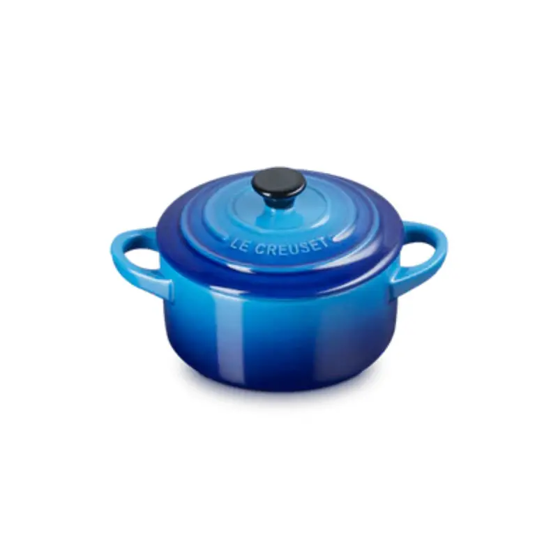 Le Creuset Mini Signature Braiser In Azure, 10 Cm (0.2 L) 1