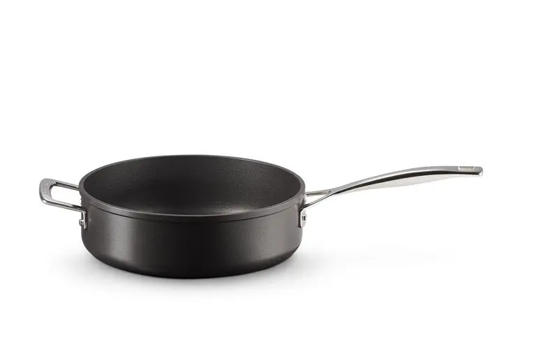 Le Creuset Non-Stick Straight-Sided Sauté Pan – Black, 26 Cm, 3.8 L With Helper Handle 1