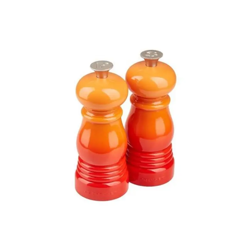 Le Creuset Orange-Red Double Mill Set – Stylish 11 Cm Salt & Pepper Combo 1