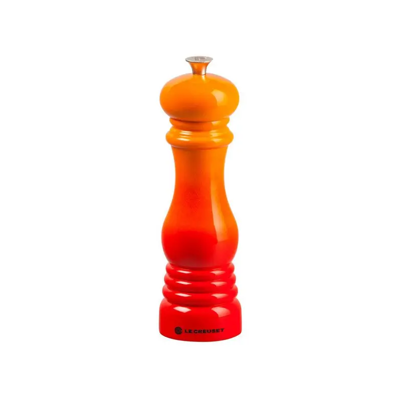 Le Creuset Orange-Red Pepper Mill – 21 Cm High-Performance Ceramic Mill 1