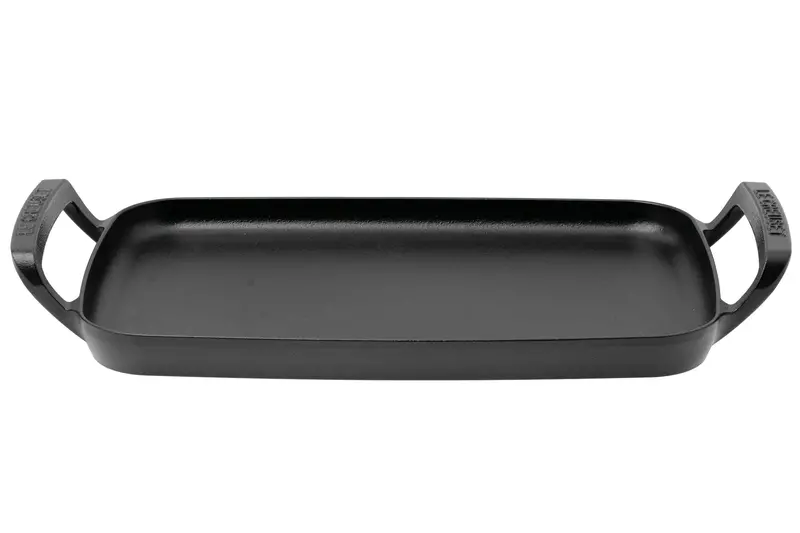 Le Creuset Rectangular Outdoor Baking Tray – 40 Cm Matte Black Cast Iron 1