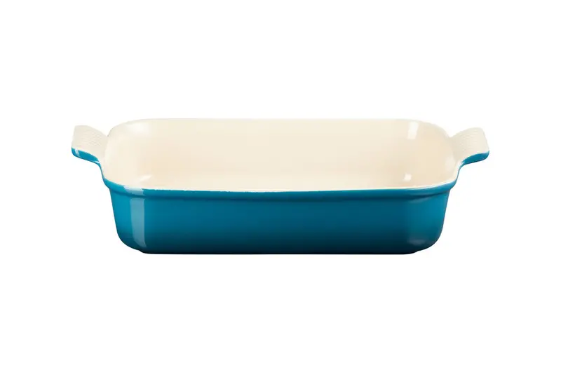 Le Creuset Rectangular Oven Dish In Deep Teal – 32Cm, 3.85L Stoneware 1