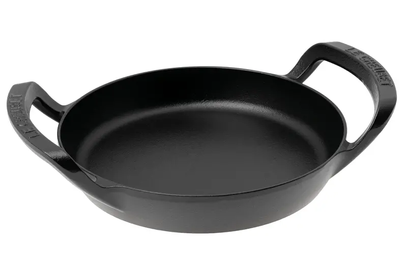 Le Creuset Round Cast Iron Bbq Skillet – 25 Cm, Matte Black 1