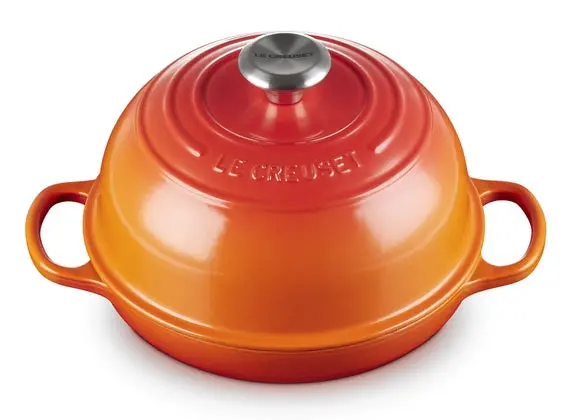 Le Creuset Round Cast Iron Dutch Oven In Flame Orange, 24 Cm 1