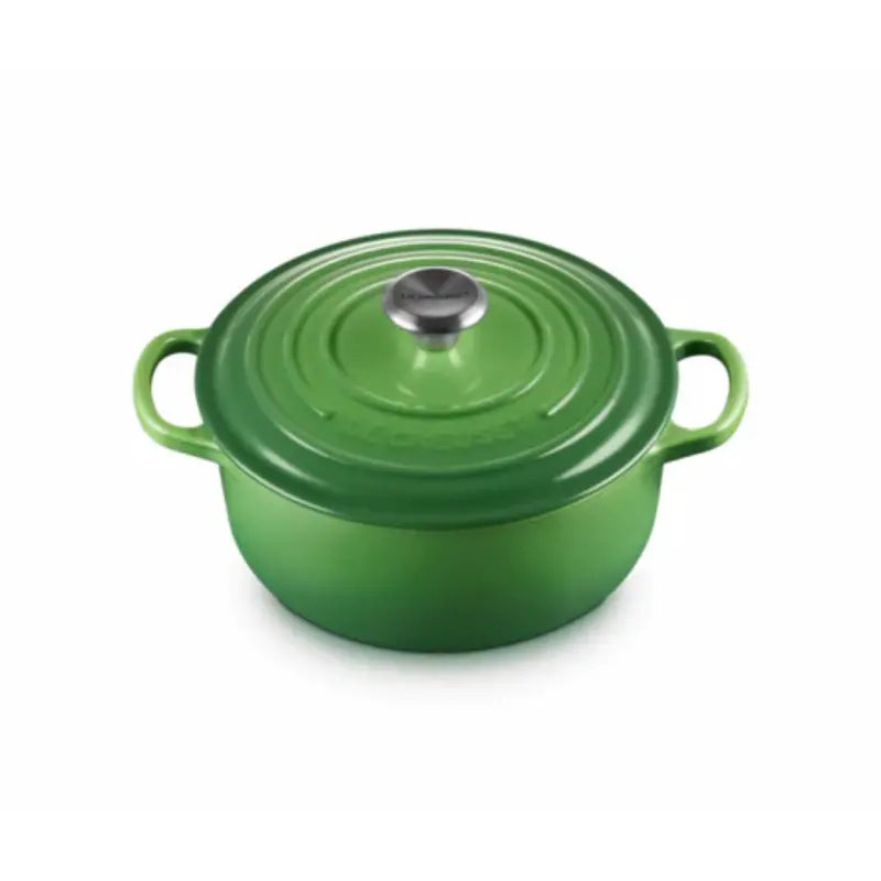 Le Creuset Round Enameled Cast Iron Roaster – Bamboo Green, 20 Cm (2.4L) 1