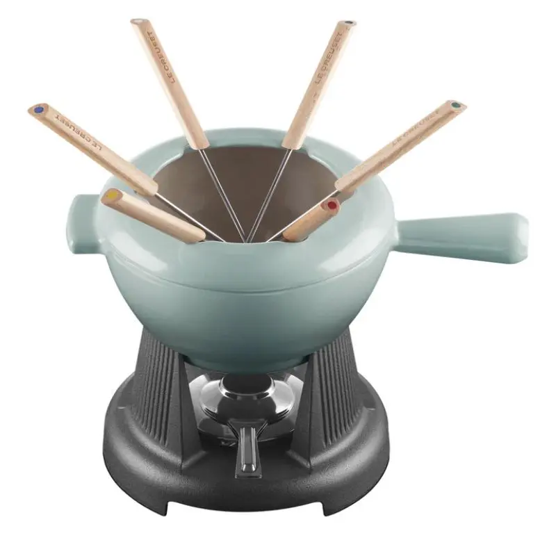 Le Creuset Sea Salt Fondue Set – Modern Design 1