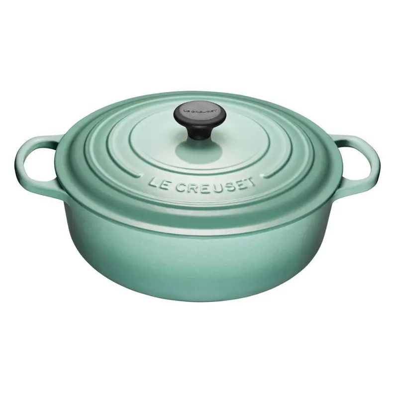 Le Creuset Shallow Risotto Dutch Oven – 6.2 L, Sage, 30 Cm 1
