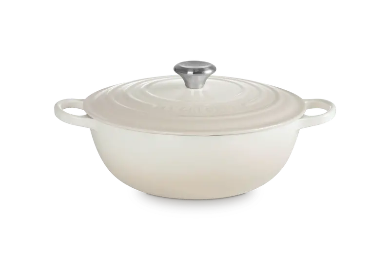 Le Creuset Signature Marmite – 28 Cm / 4.9 L – Meringue Cast Iron 1