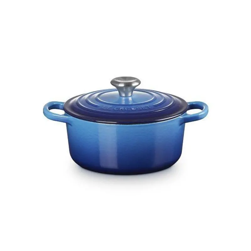 Le Creuset Signature Round Dutch Oven In Azure, 22 Cm (3.3 L) 1