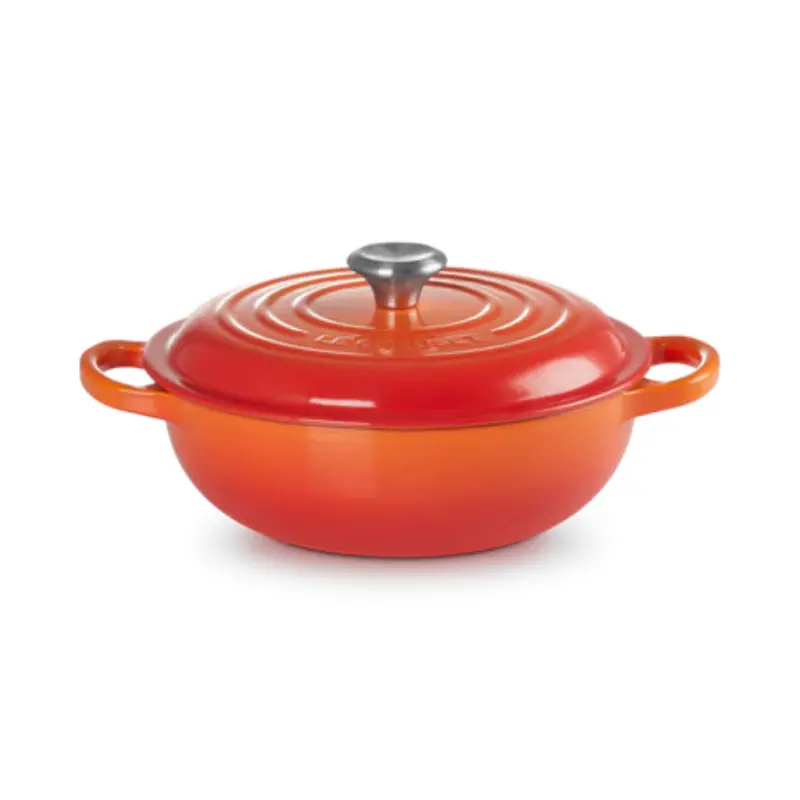 Le Creuset Signature Sauteuse – Flame Red, 22 Cm, Cast Iron 1