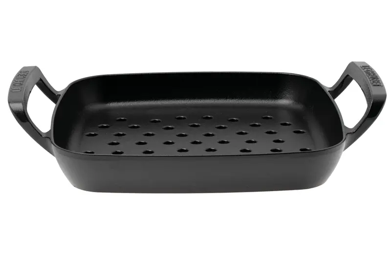 Le Creuset Square Cast Iron Bbq Grill Pan – 30 Cm, Matte Black 1