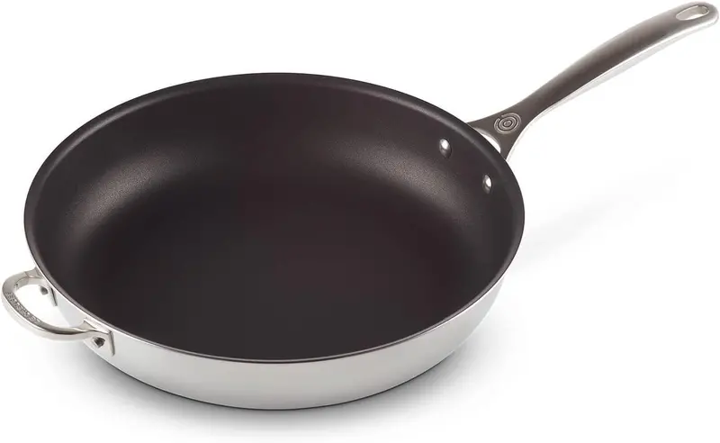 Le Creuset Stainless Steel Deep Nonstick Skillet – 32 Cm 1