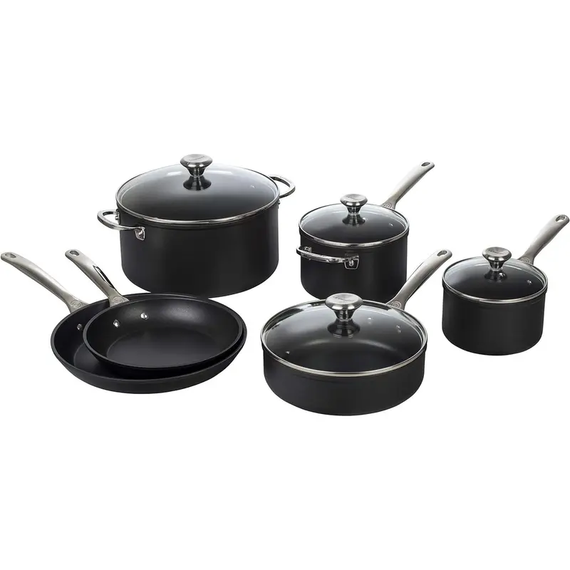 Le Creuset Toughened Nonstick Pro 10-Piece Cookware Set 1