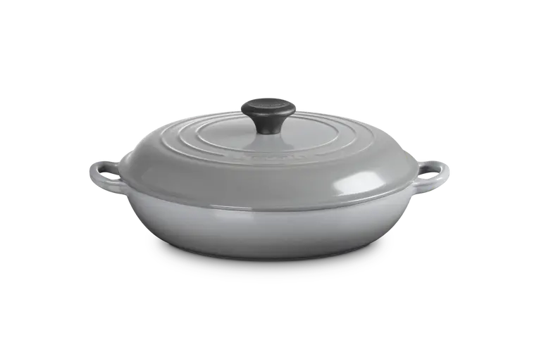 Le Creuset Tradition Campagnard Dutch Oven – 30 Cm, Mist Grey Cast Iron 1