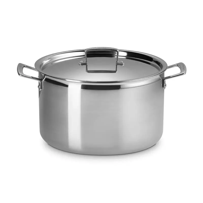 Le Creuset Tri-Ply Stainless Steel Deep Saucepan – 28 Cm 1