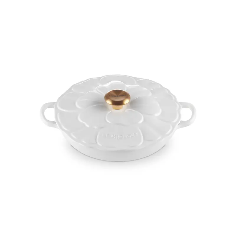 Le Creuset White Petal 2.2L Braiser – 26 Cm Enameled Cast Iron 1