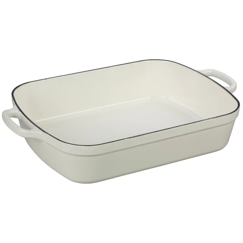 Le Creuset White Rectangular Roasting Dish – 4.9 L (28 X 20 Cm) 1
