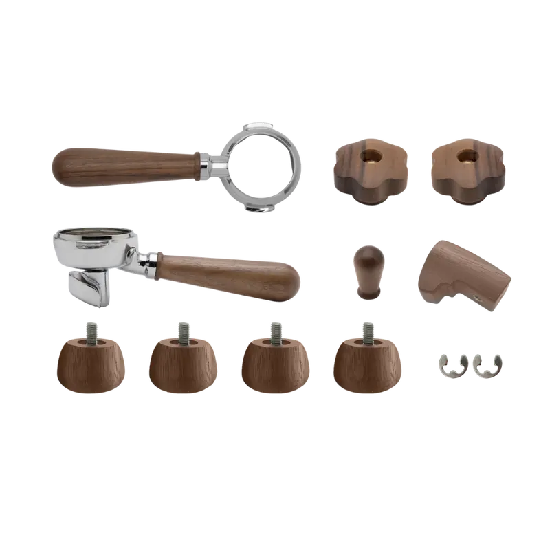 Lelit Bianca Walnut Wood Accent Upgrade Kit 1