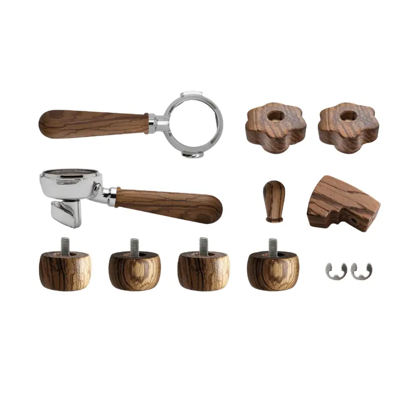 Lelit Bianca Zebrano Wooden Accent Kit – Stylish Espresso Machine Trim 1