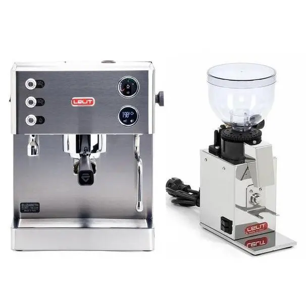 Lelit Elizabeth Pl92T V3 Espresso Machine + Fred Pl043Mmi/120 Grinder Bundle 1