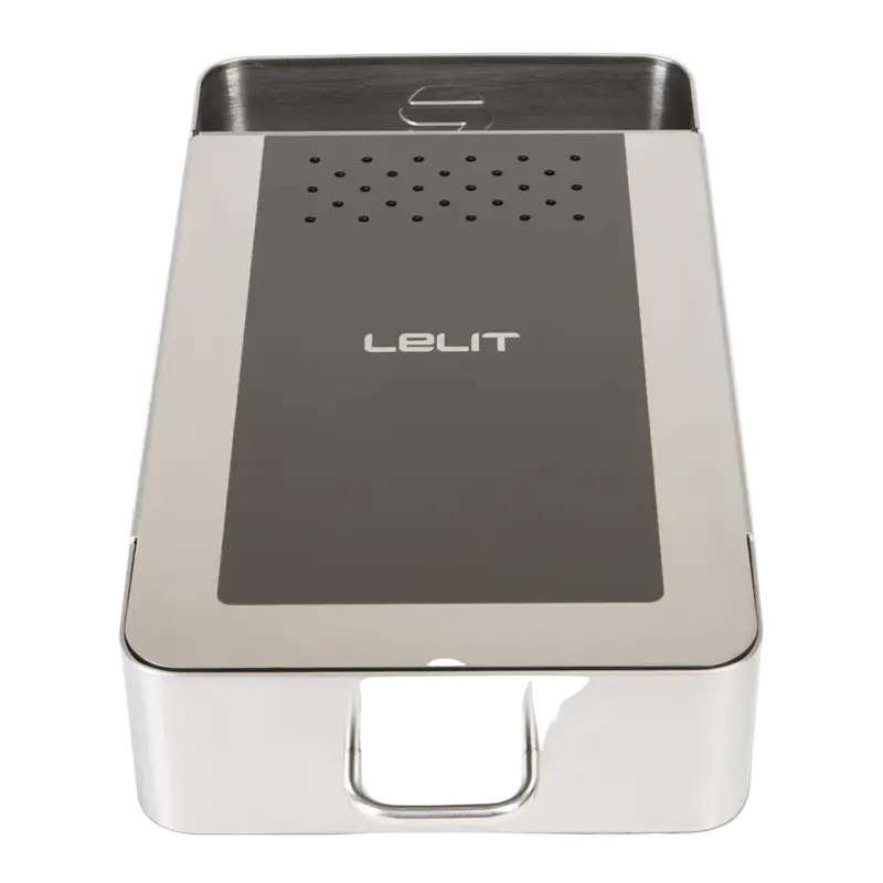 Lelit Pla360M Knock Box With Drawer – Stainless Steel Design 1