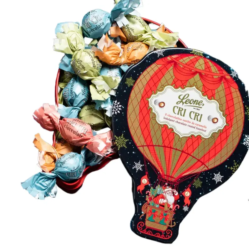 Leone Hot Air Balloon Themed Chocolate Tin With Cri Cri 1