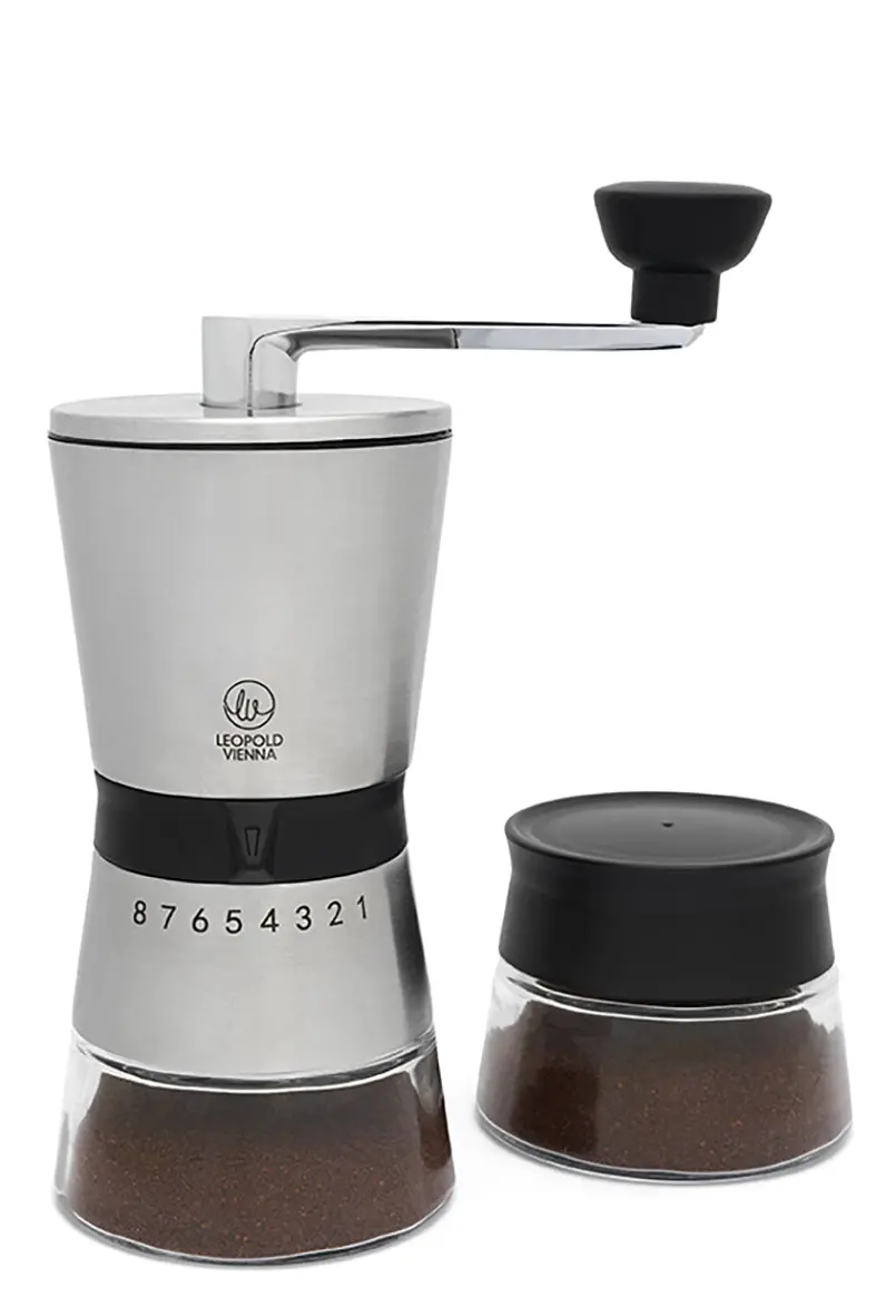 Leopold Vienna Bologna Coffee Grinder Gift Set – Matte Stainless Steel 304 1