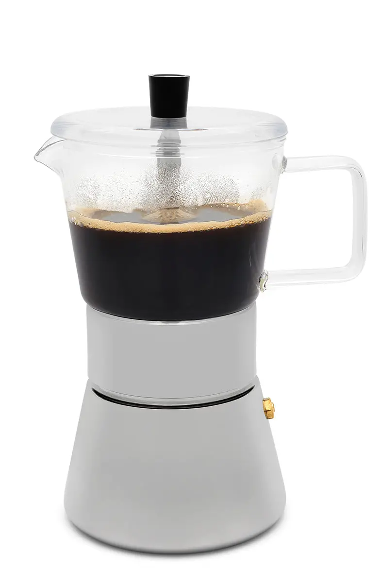 Leopold Vienna Otto 4-Cup Espresso Maker – Polished Stainless Steel 304 1