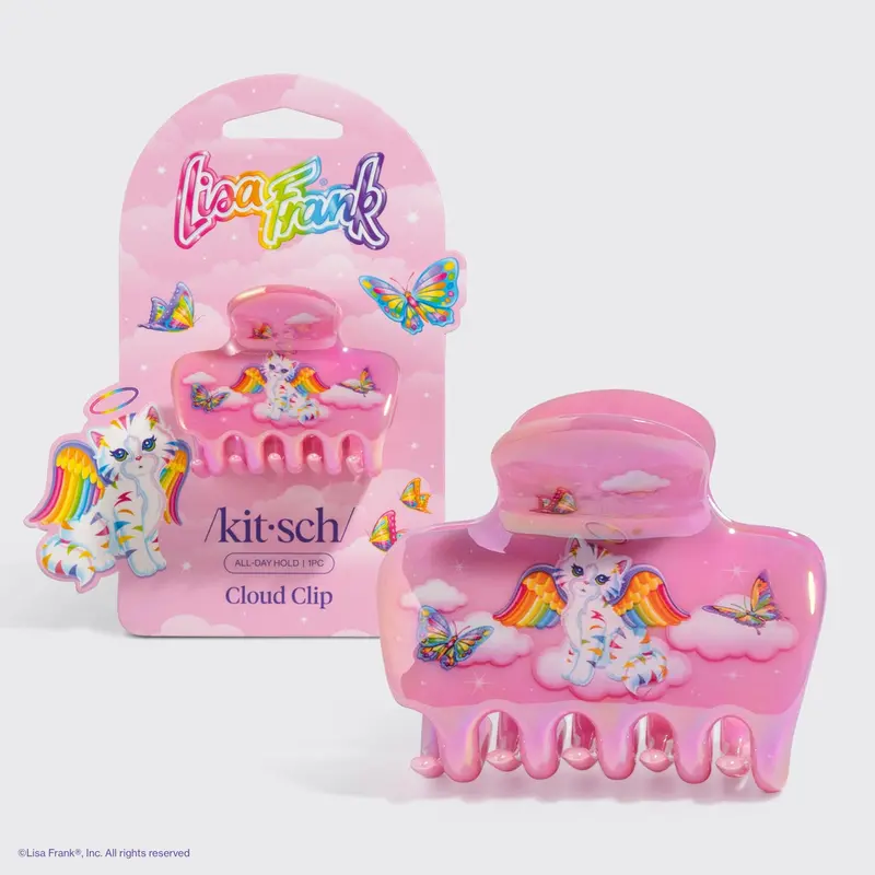 Lisa Frank X Kitsch Cloud Hair Clip – Angel Kitty™ Theme 1