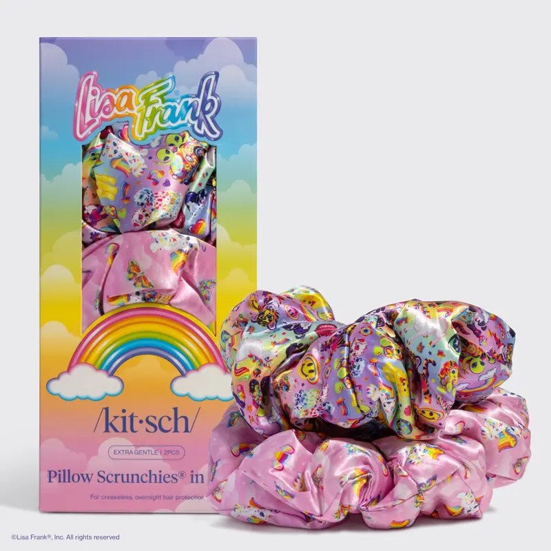 Lisa Frank X Kitsch Satin Pillow Scrunchies® – Fantastic World Collection 1
