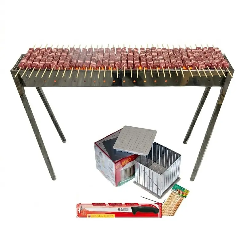 Lisa Milano Arrosticini Bbq Kit – 100Cm Ultimate Grilling Set With Skewers & Accessories 1