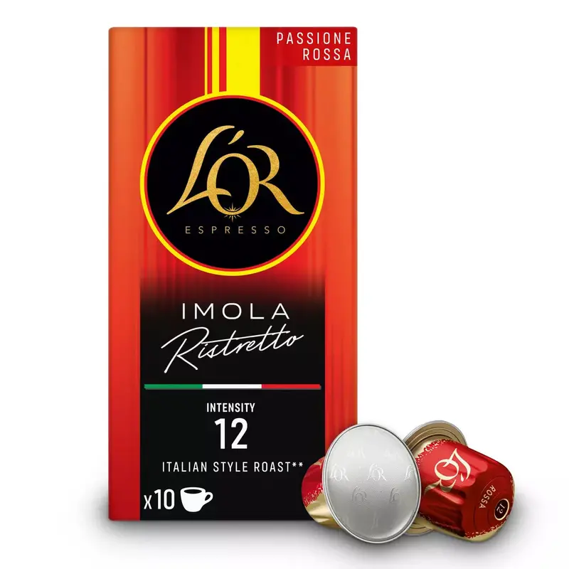 L’Or Imola Ristretto Nespresso-Compatible Capsules – 10 Count 1