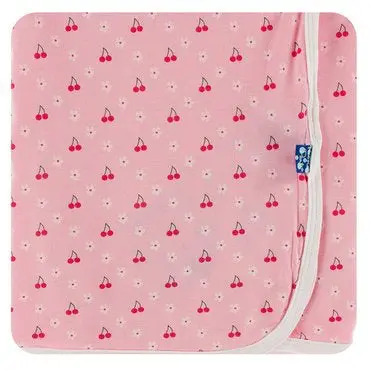 Lotus Cherries & Blossoms Print Swaddle 1