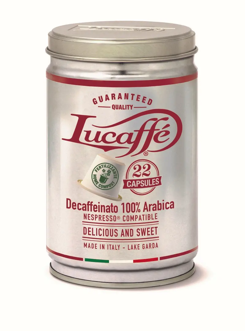 Lucaffè Decaffeinato Coffee Capsules – Tin Of 22 1